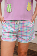 Pastel Plaid Everyday Shorts