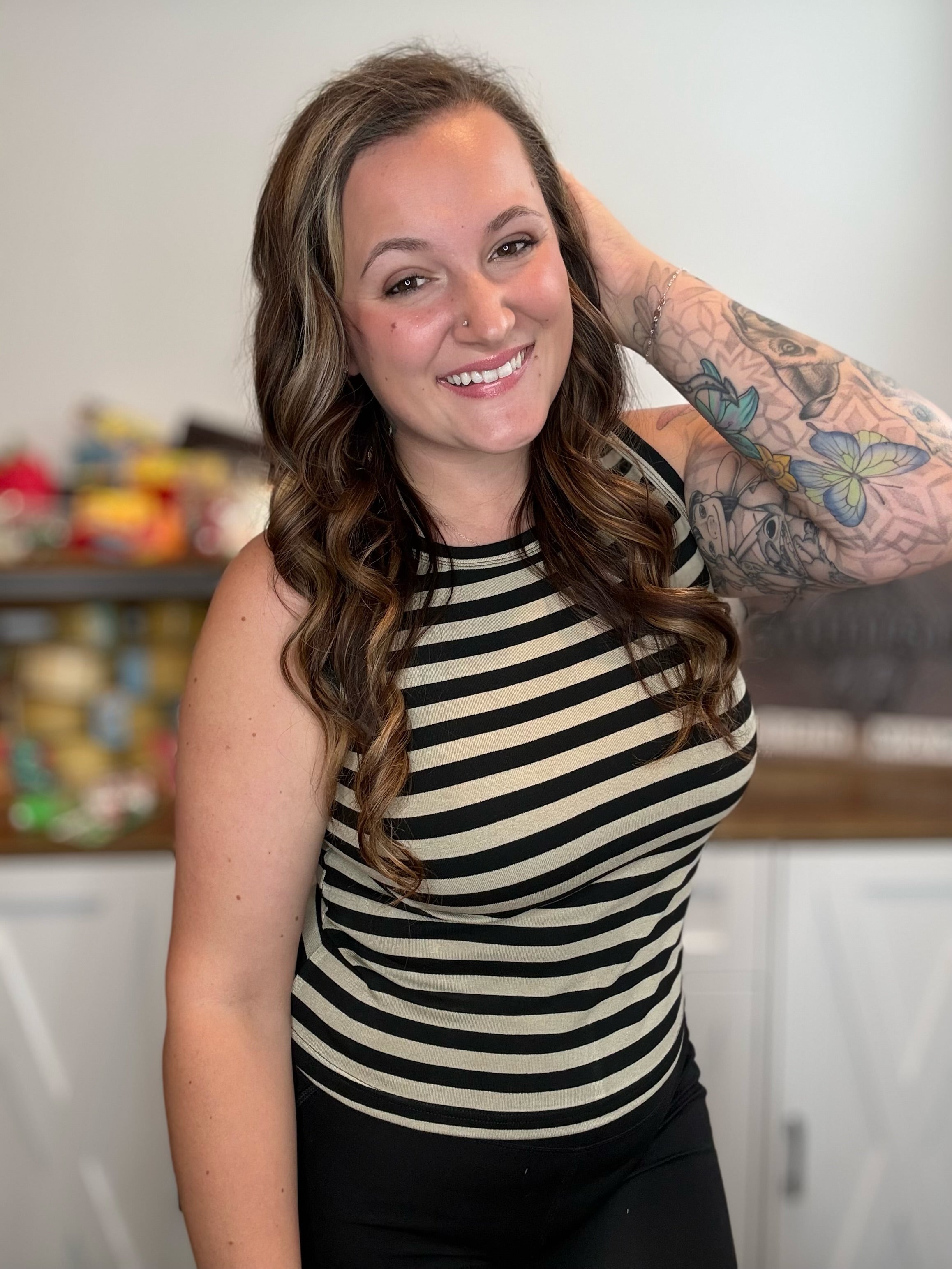 Milan Ampersand Striped Tank