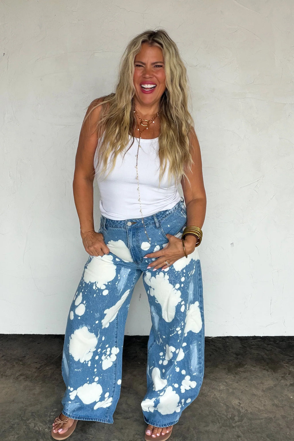 Bleached Out Babe Jeans