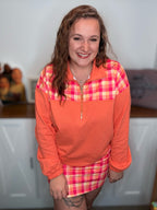 Summer Crush Plaid Printed Pullover