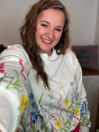 Wildflower Field Printed Pullover