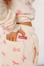 Pretty In Pink Ampersand Comfort Zone Joggers