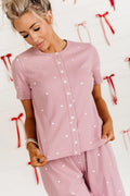 Crushworthy Pink Front Ampersand Lulu Tee *PREORDER*