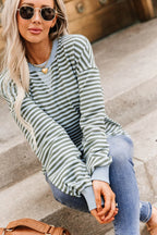 Bluegrass Stripe Ampersand Performance Fleece University Pullover *PREORDER*