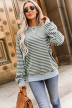 Bluegrass Stripe Ampersand Performance Fleece University Pullover *PREORDER*