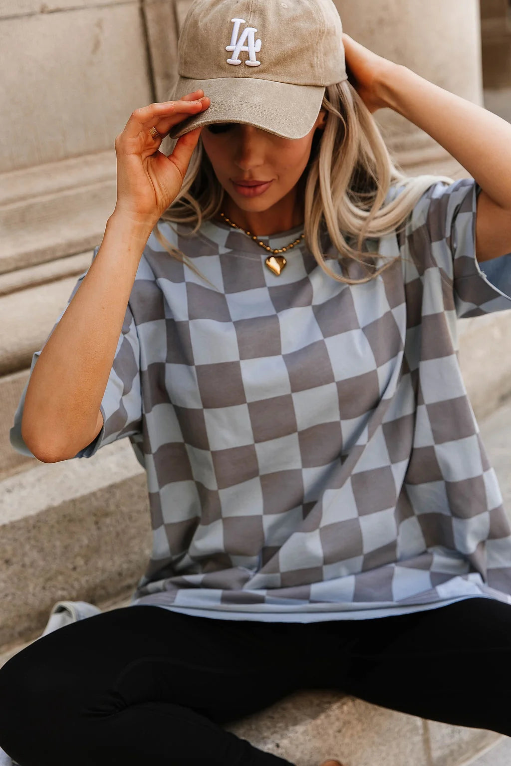 Check This Out Blue Ampersand Boyfriend Tee *PREORDER*