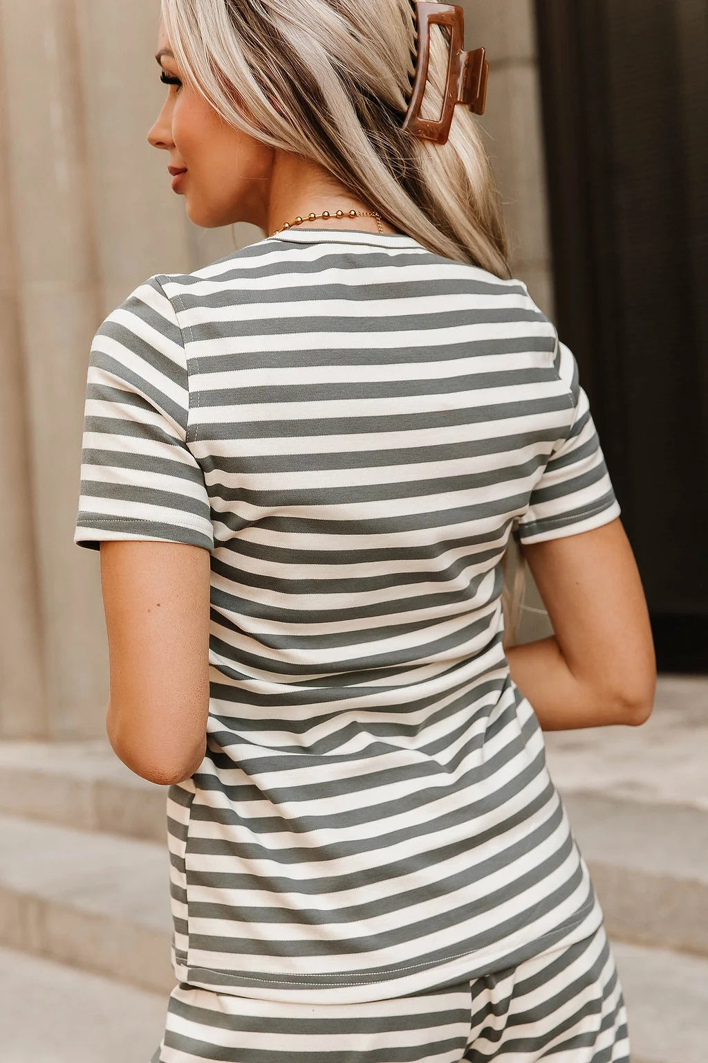 Willow Stripe Ampersand Lulu Tee *PREORDER*