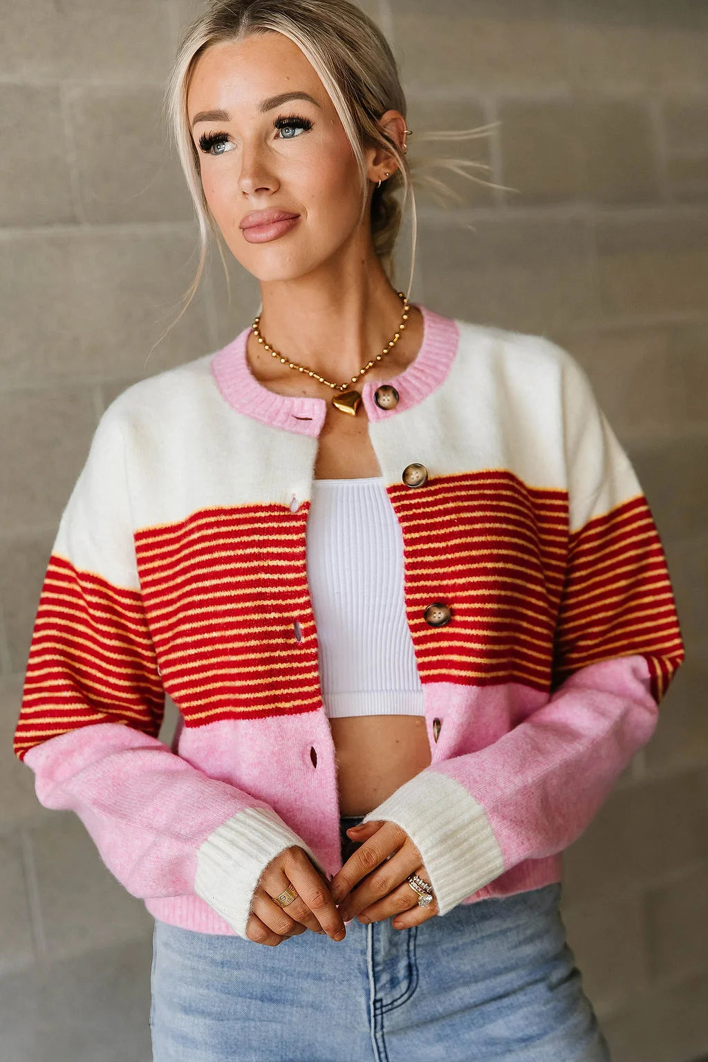 Happy Places Ampersand Cozy Knit Cardigan *PREORDER*