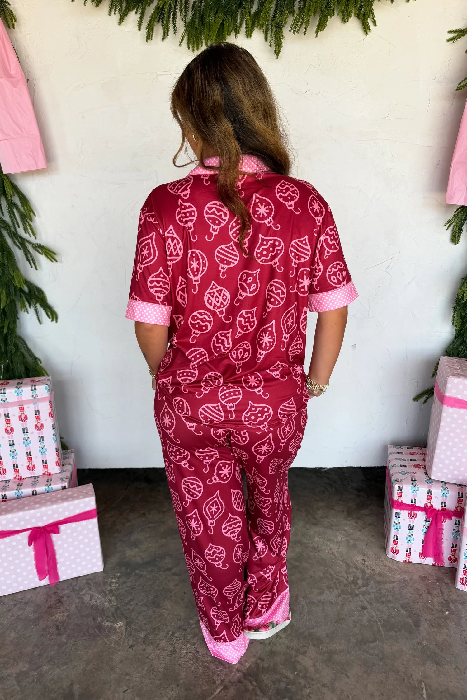 Christmas Morning Luxe PJ Set- Ornaments
