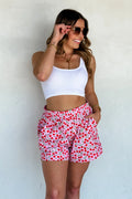 Sun & Fun Cherry Printed Shorts