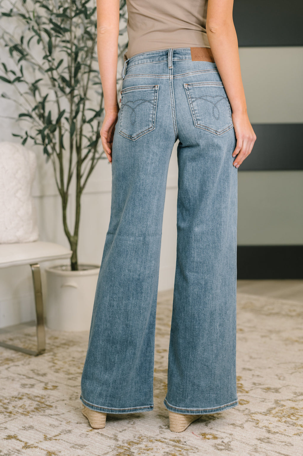 The Daydreamer Wide Leg Judy Blue Jeans