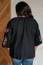 The All In Me Embroidered V-Neck Blouse