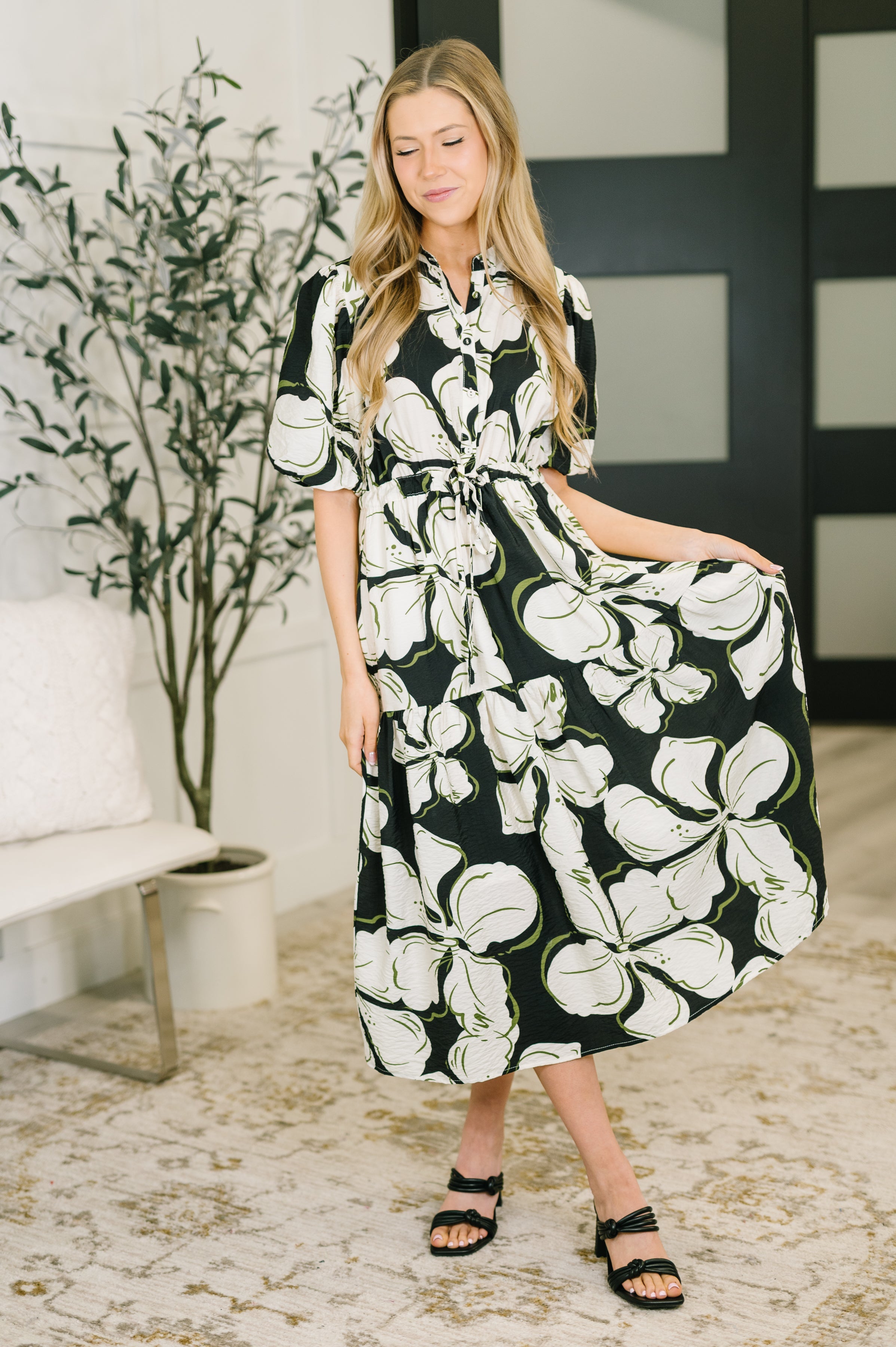 The Grace in Motion Midi Dress
