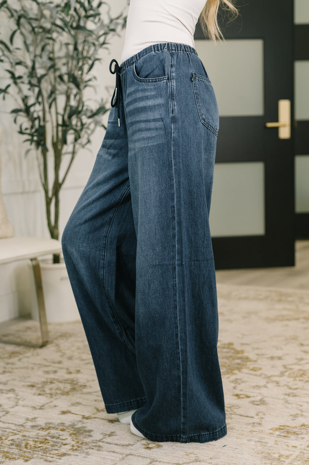 Ashley High Waist Palazzo Jean