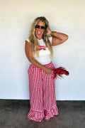 Dixie Gingham Ruffle Pants