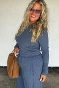 Happy Sunday Lounge Set- Denim