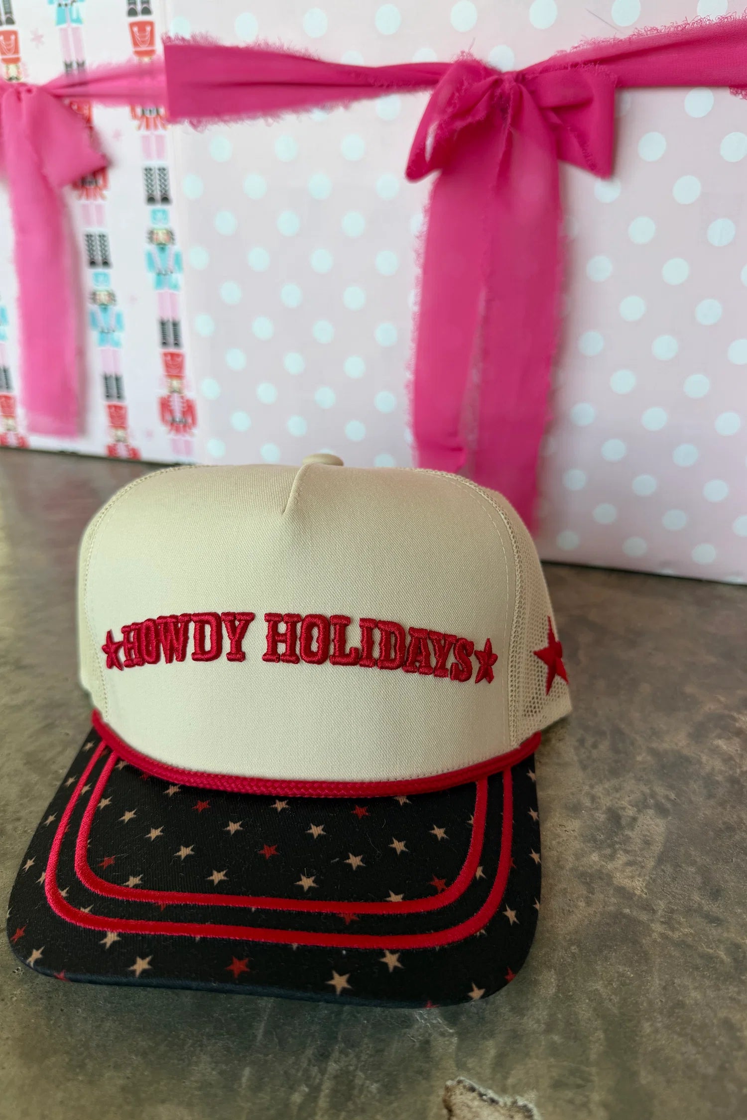 Holiday Hottie Trucker Hat- Howdy Holidays