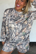 Cozy in Camo Lounge Set