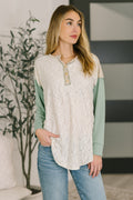 The Lace & Layers Henley Top