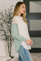 The Lace & Layers Henley Top
