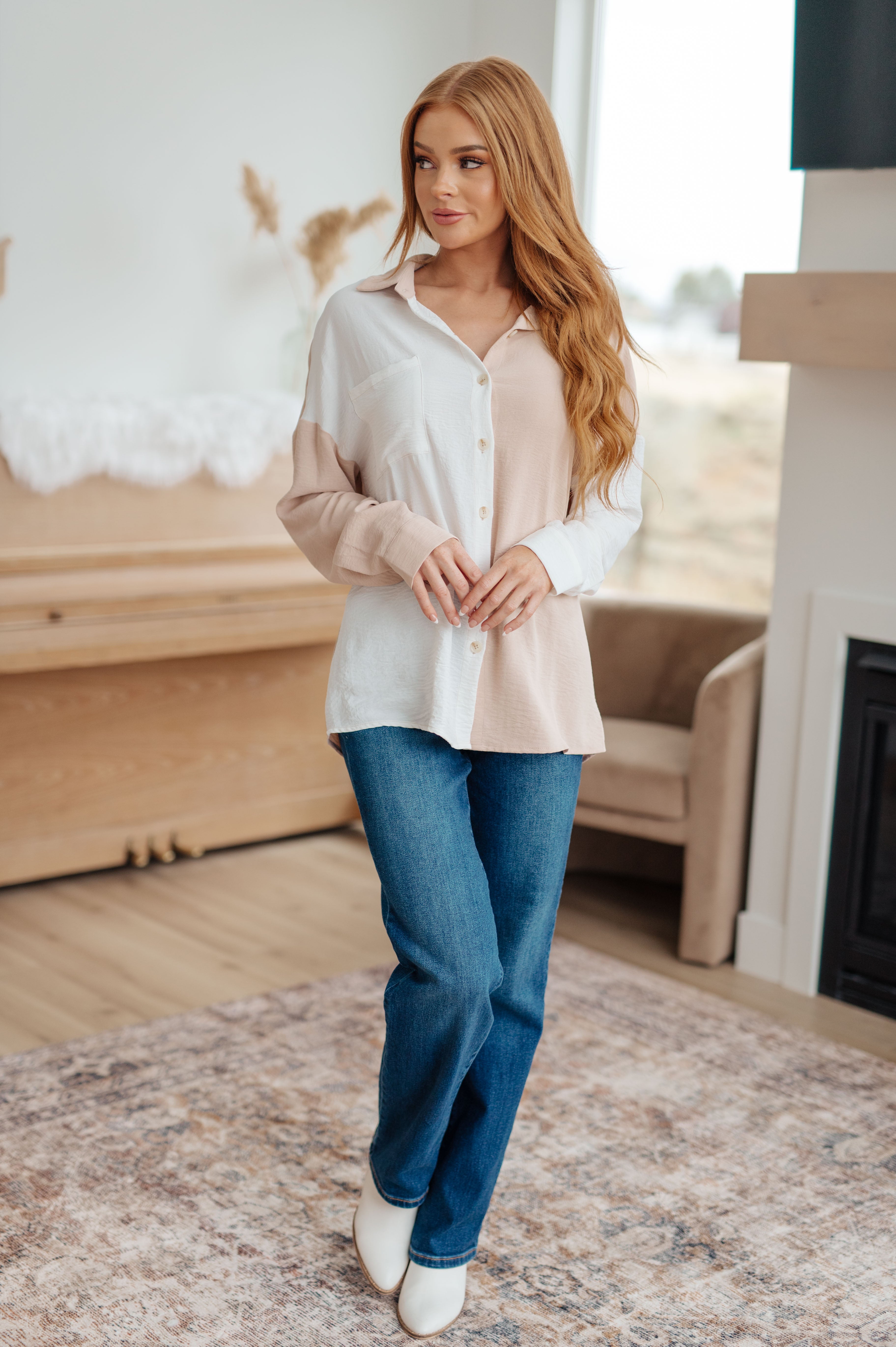 The Modern Classic Colorblock Top