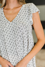 The Bloom Service V-Neck Blouse- Ivory