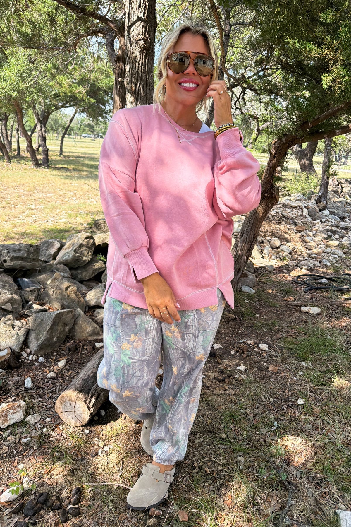 Campfire Club Pullover - Dusty Rose