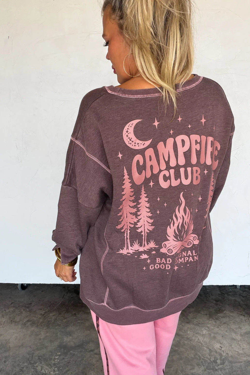 Campfire Club Pullover - Brown