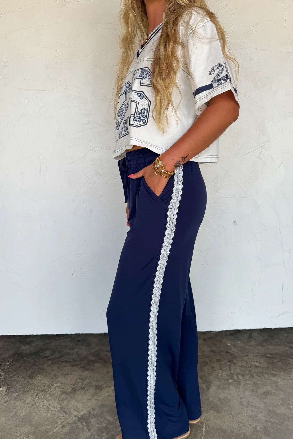 Rally Girl Pants- Blue