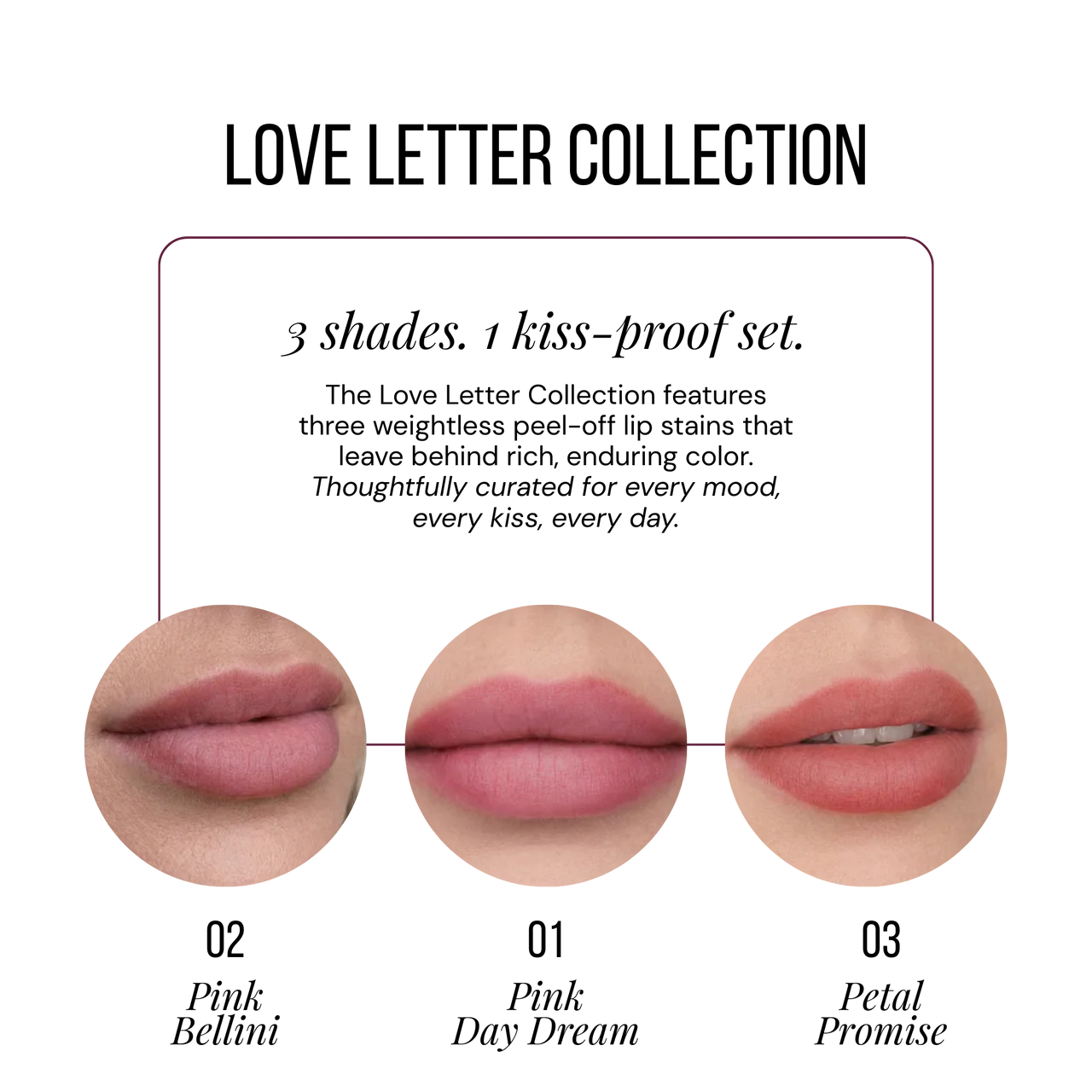 Love Letter Lip Stain Trio
