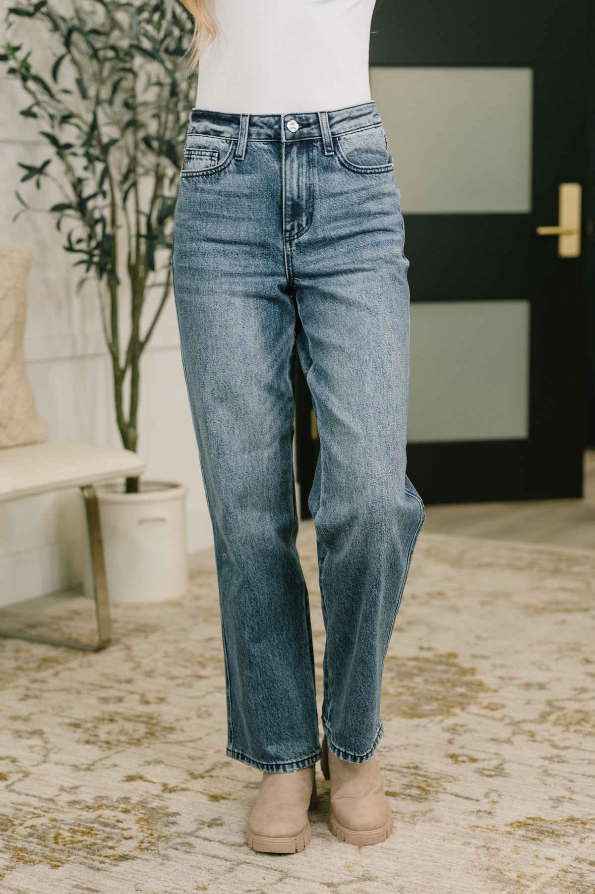 High Waist Straight Jean - Everyday Indigo