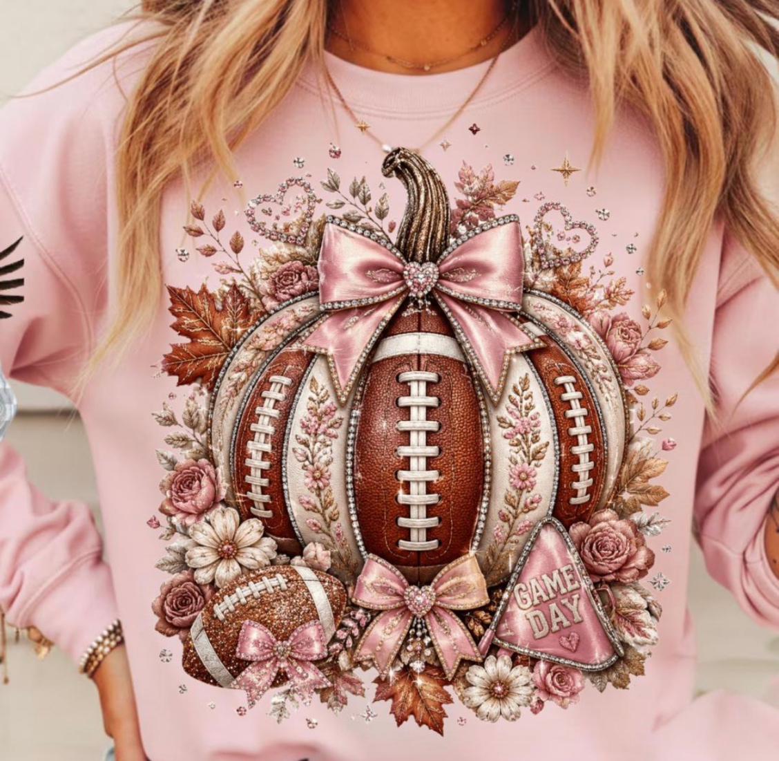 Glitter Game Day Sweatshirt