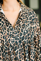 The Untamed Charm Leopard Dress
