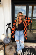 The Boo Crew Cloud Cardigan- Checker