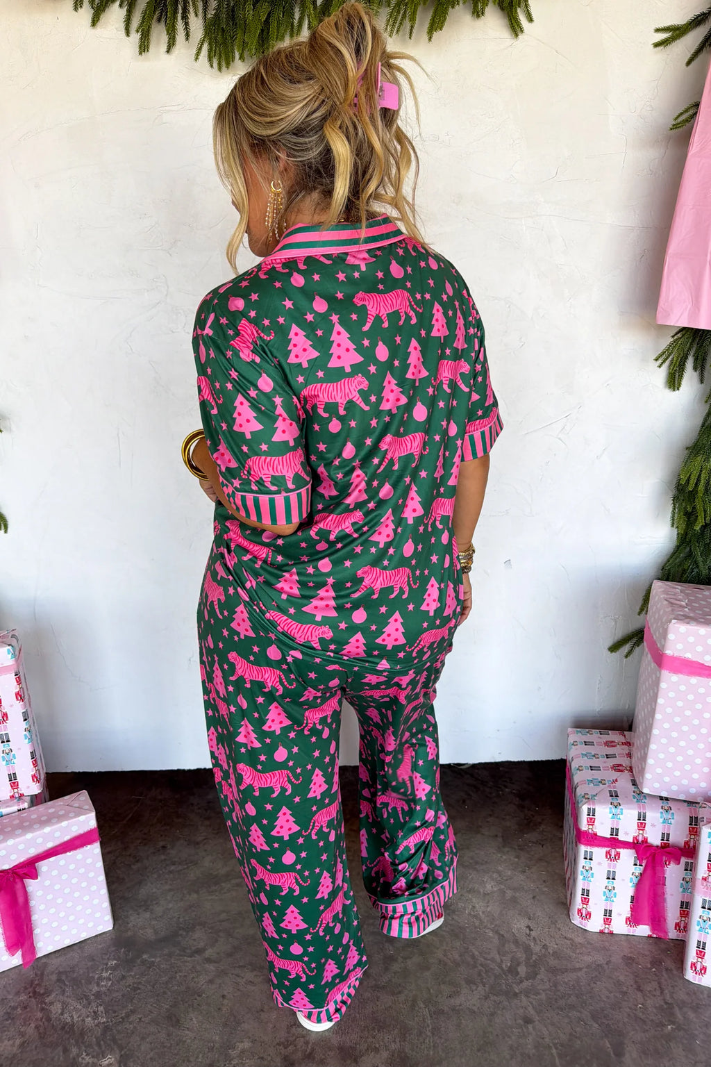 Christmas Morning Luxe PJ Set- Jungle Bells
