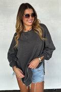 The Everyday Washed Pullover - Black