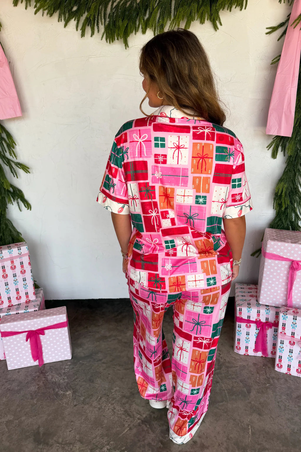 Christmas Morning Luxe PJ Set- Presents