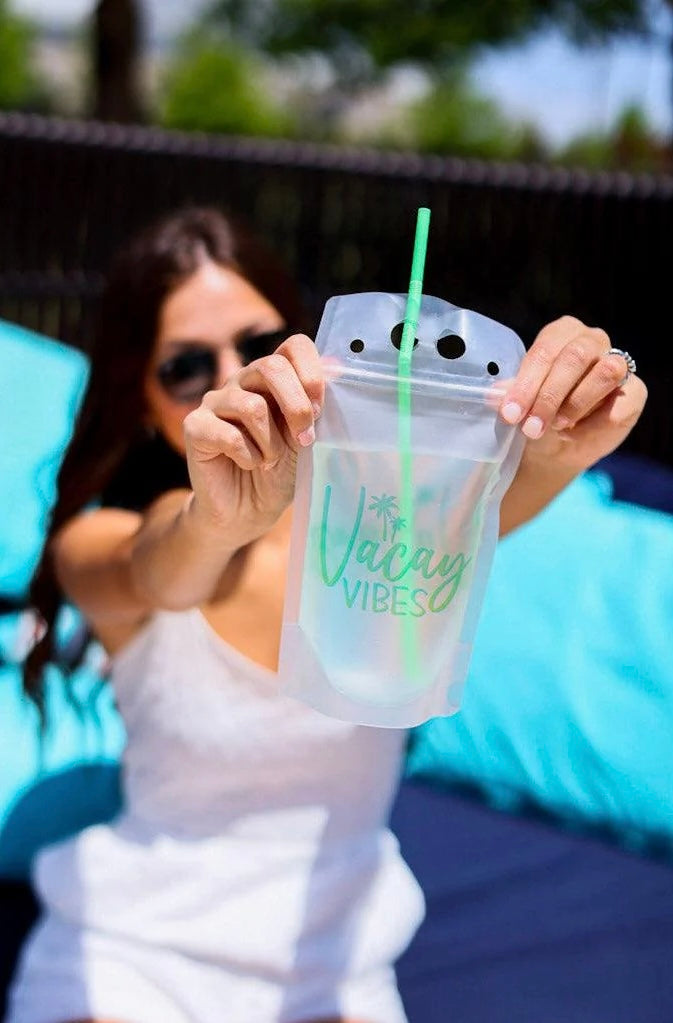 Vacay Vibes Reusable Drink Pouch