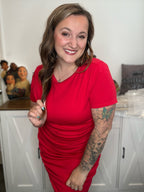Better Than Basic Ampersand Red Dress
