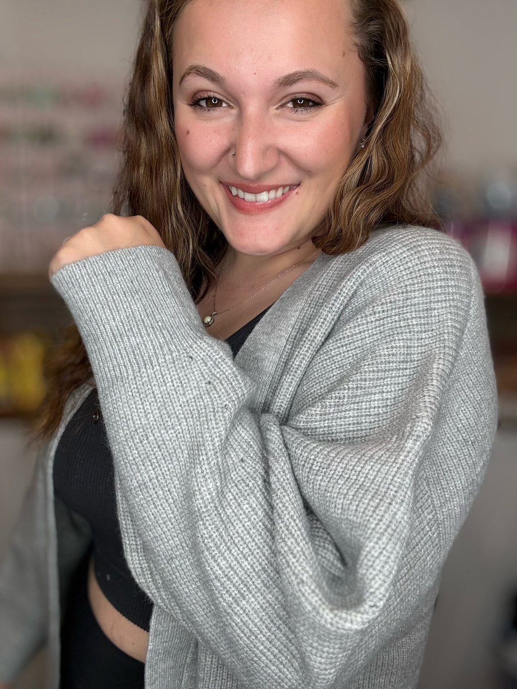 The Go-To Grey Cardigan