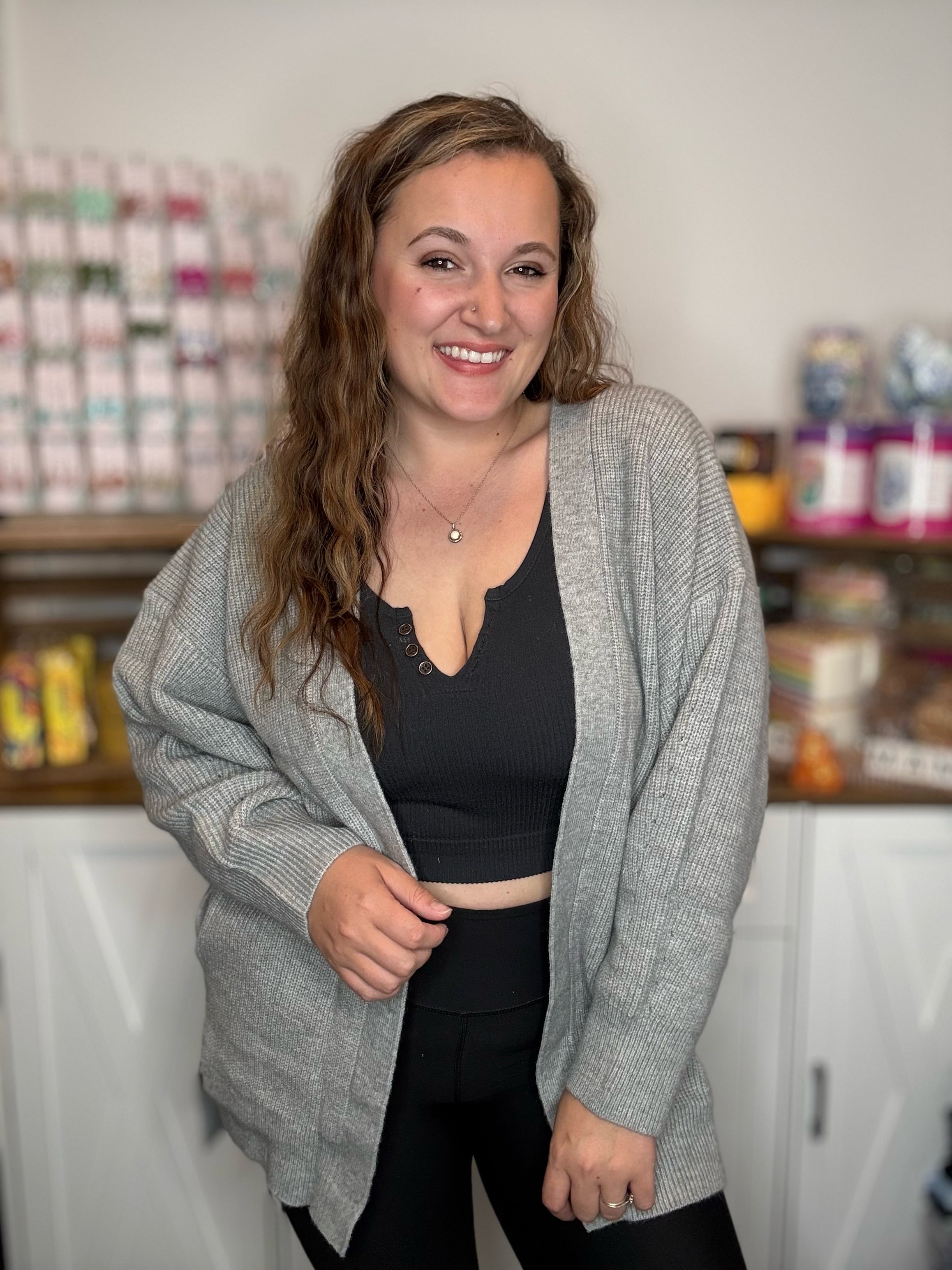 The Go-To Grey Cardigan