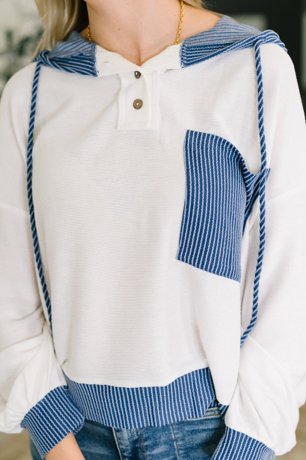 The Warm Welcome Hoodie- Blue