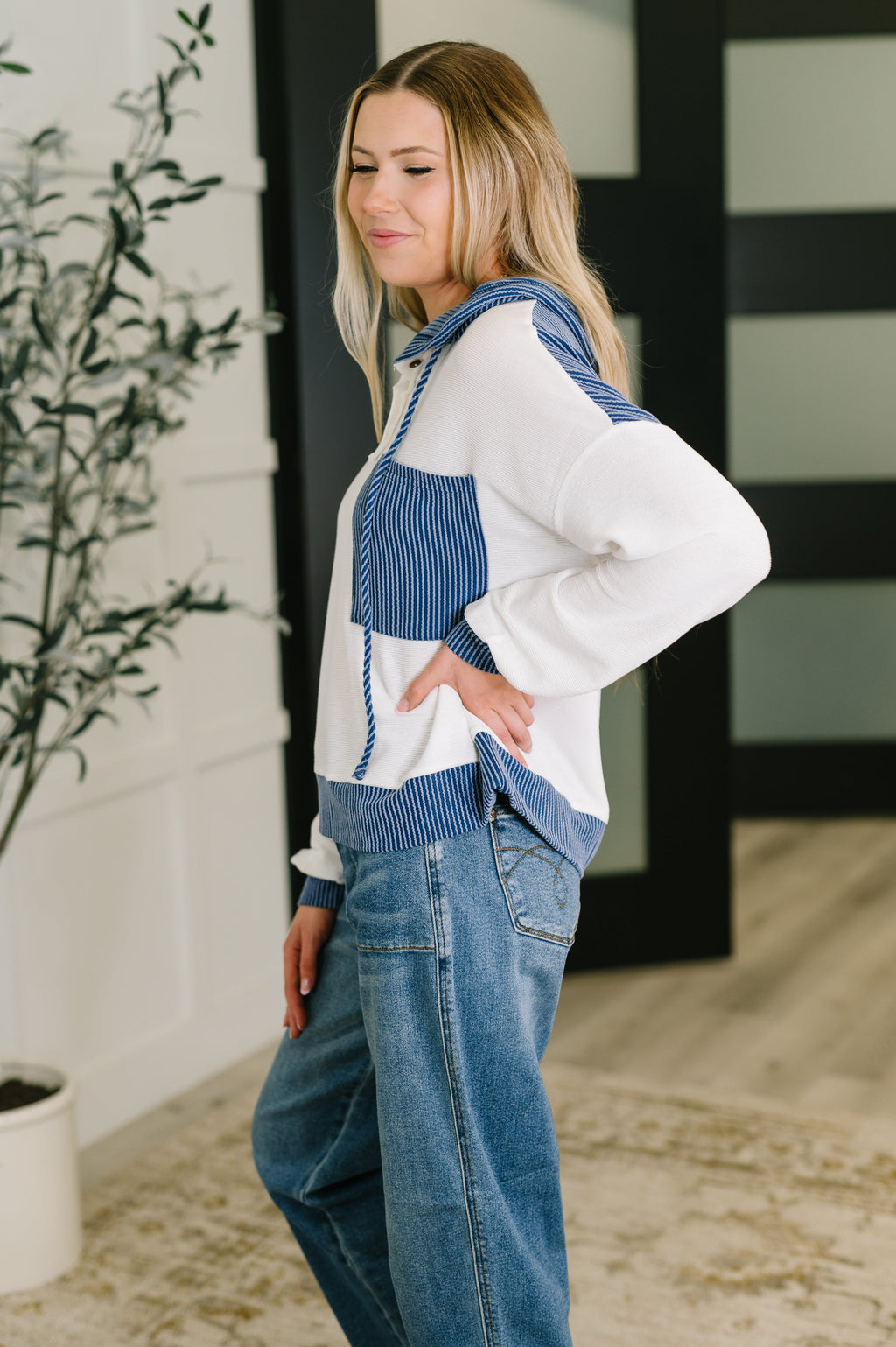 The Warm Welcome Hoodie- Blue
