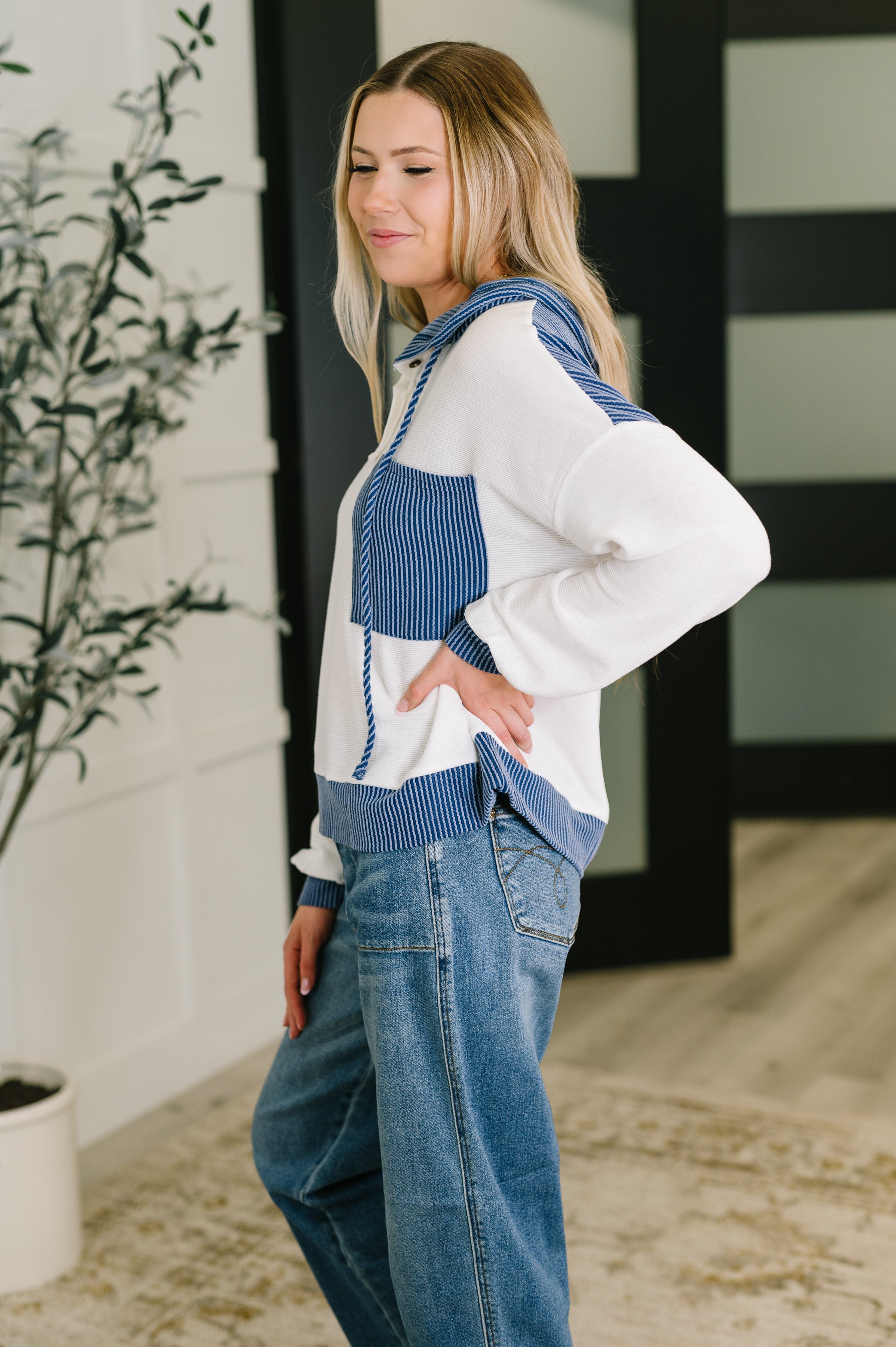 The Warm Welcome Hoodie- Blue