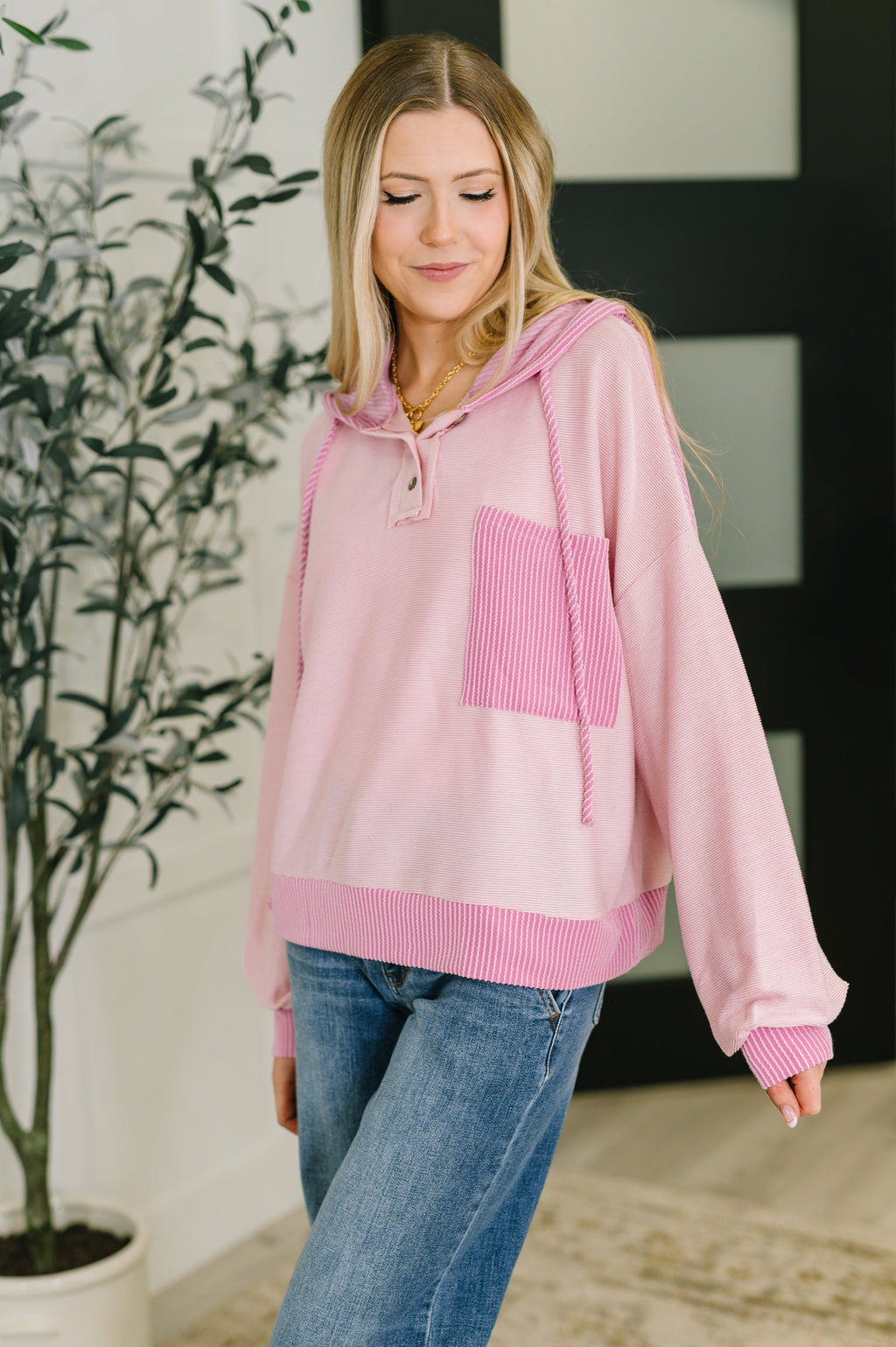 The Warm Welcome Hoodie- Pink