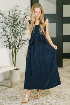 The Playful Statement Dress- Navy