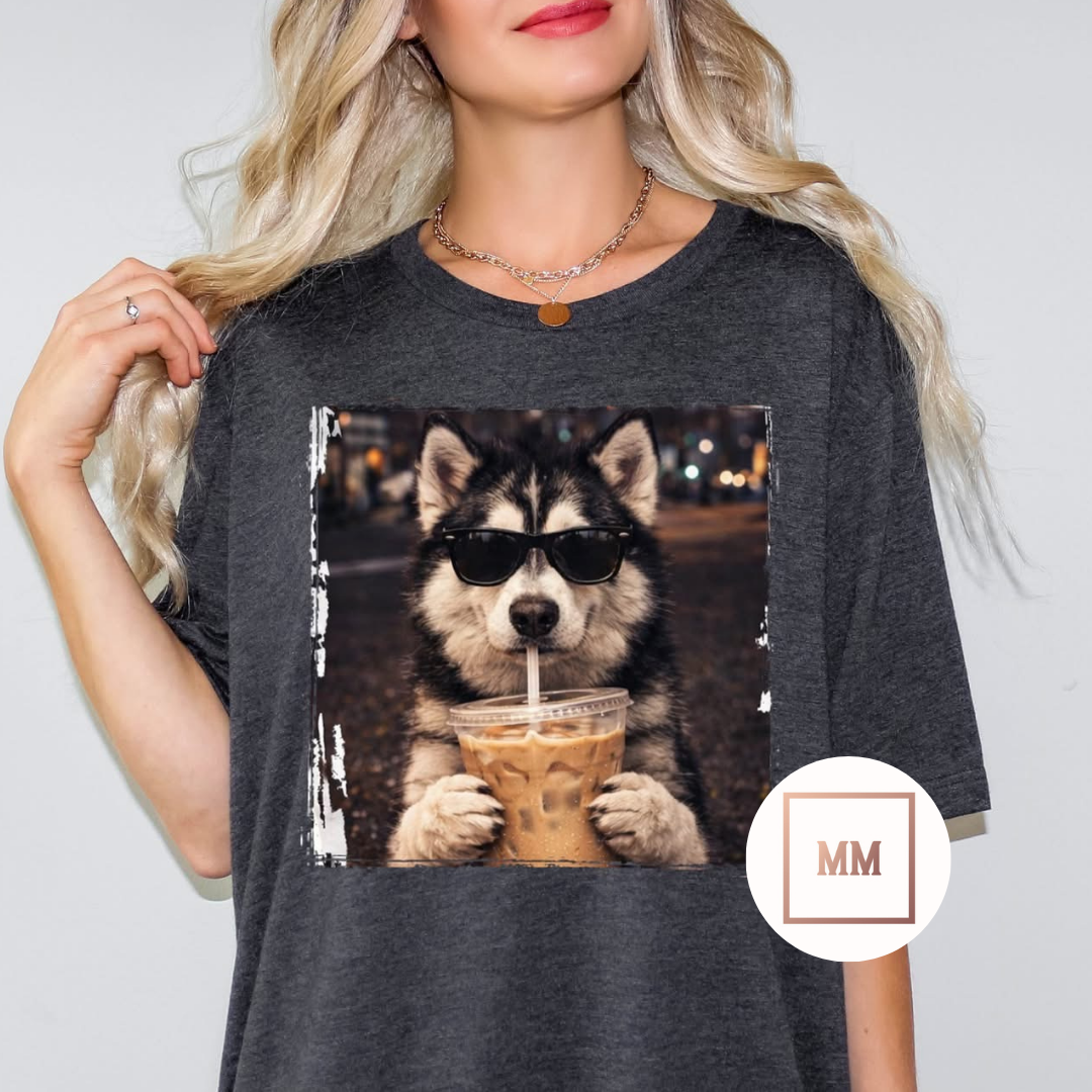 Husky Coffee Tee