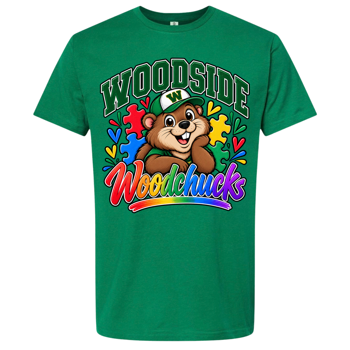 Woodside Autism Awareness Tee- Green