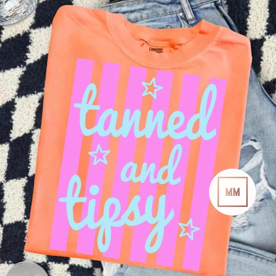 Tanned & Tipsy Tee