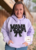 Faux Embroidered Mama Hoodie